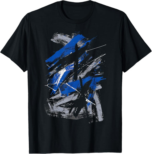 Blue And Black Urban Art Graphic